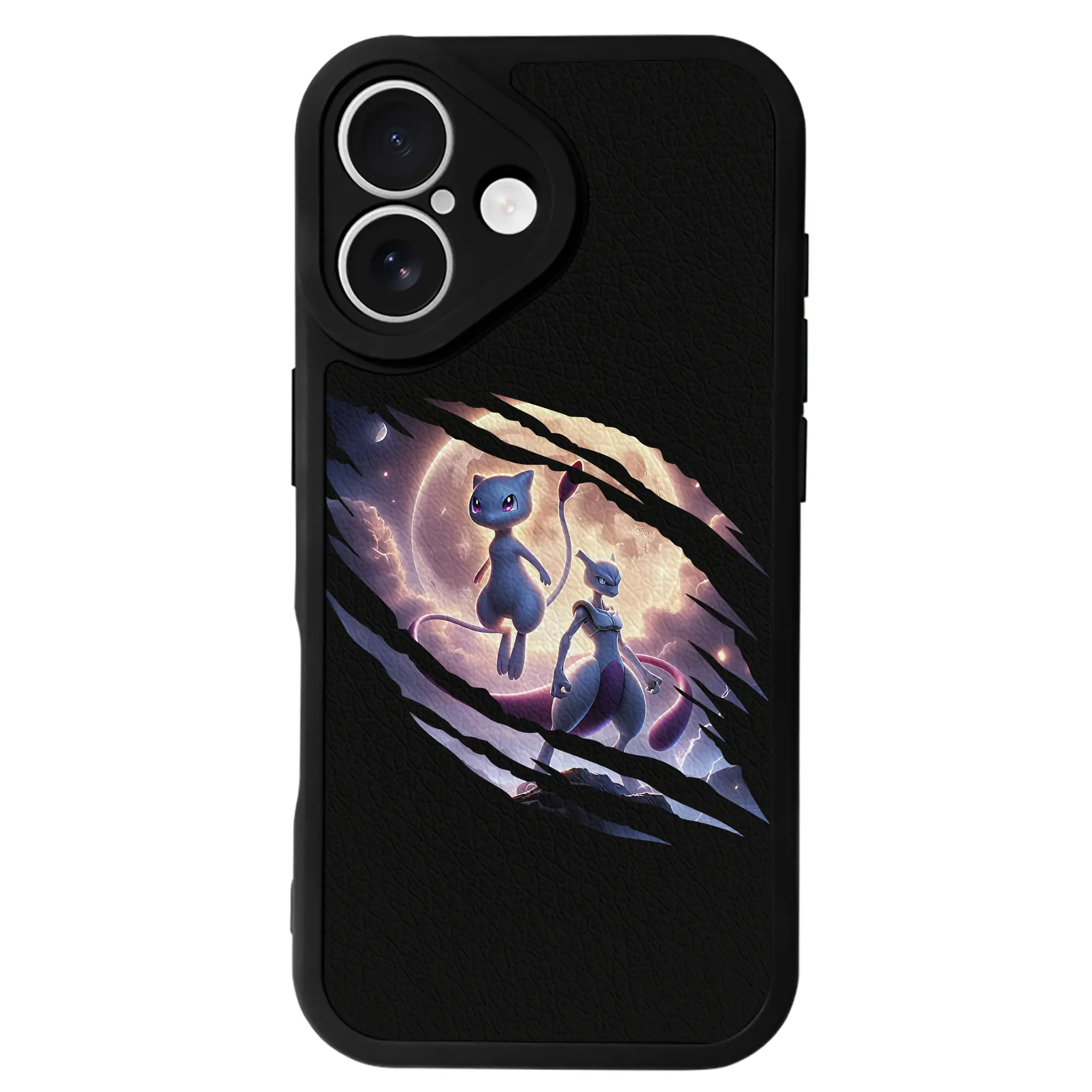 ポケモン グッズ,ミュウ - IPhone 16シリーズ対応 ・ シリコンスマホケース ・ レザー調 ・ 高精度フィット ・ 耐衝撃 ・ ワイヤレス充電対応 ・ 精密カット